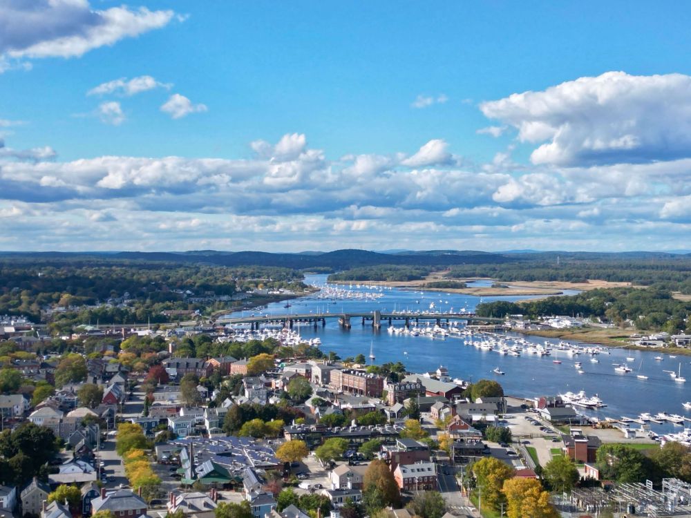 aerial view of Newburyport MA, Essex County MA