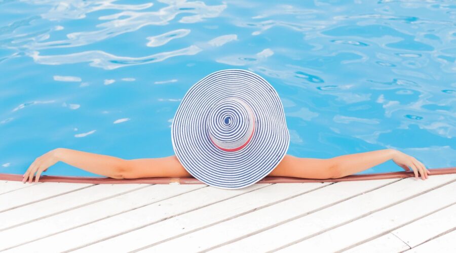 building a deck around a pool