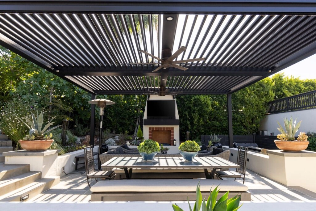 black-aluminum-pergola-outdoor-living-redefining