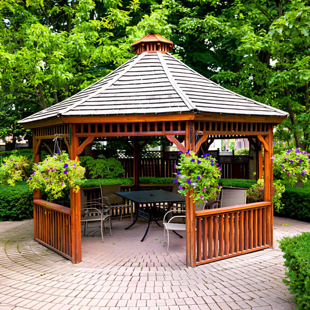 traditional-gazebo-with-furniture-inside-and-forest-view-on-the-back